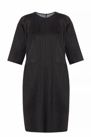 Short sleeve ribbed dress, zdjęcie 1 Short sleeve ribbed dress od Issey Miyake Women